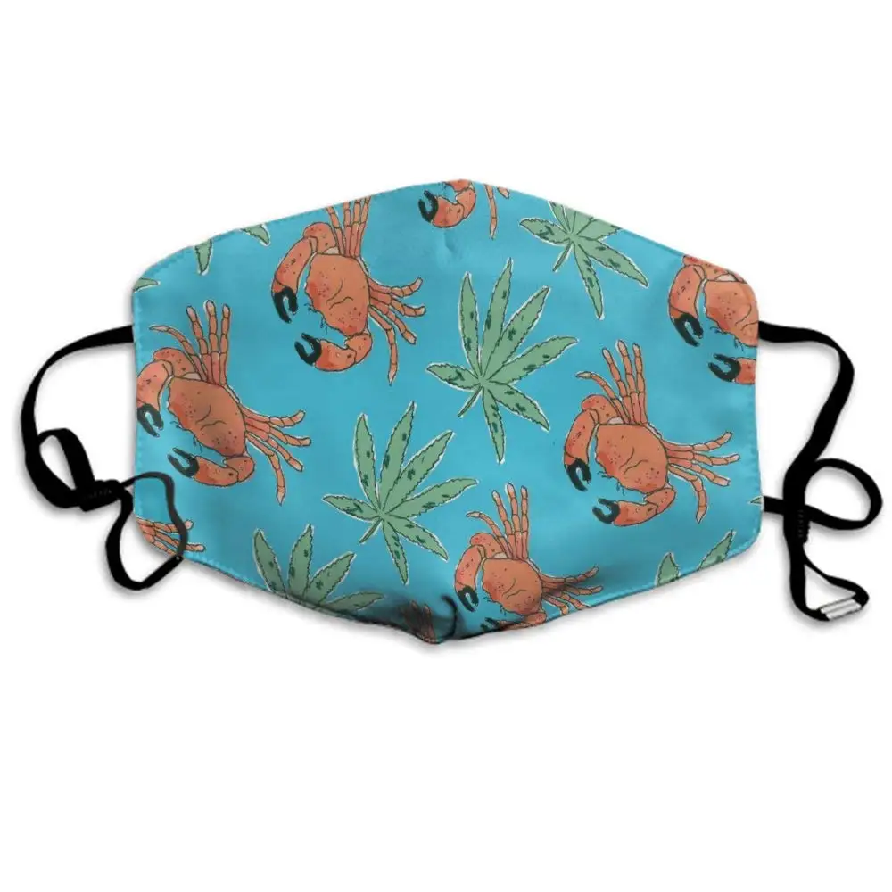 

Mouth Mask Earloop Face Mask Fashion Polyester Breathable Mask - Stone Crab Cool Adjustable Elastic Strap Windproof