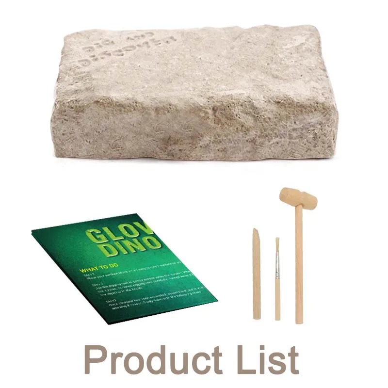 Светящийся скелет динозавра копать игрушки собрать детские развивающие и