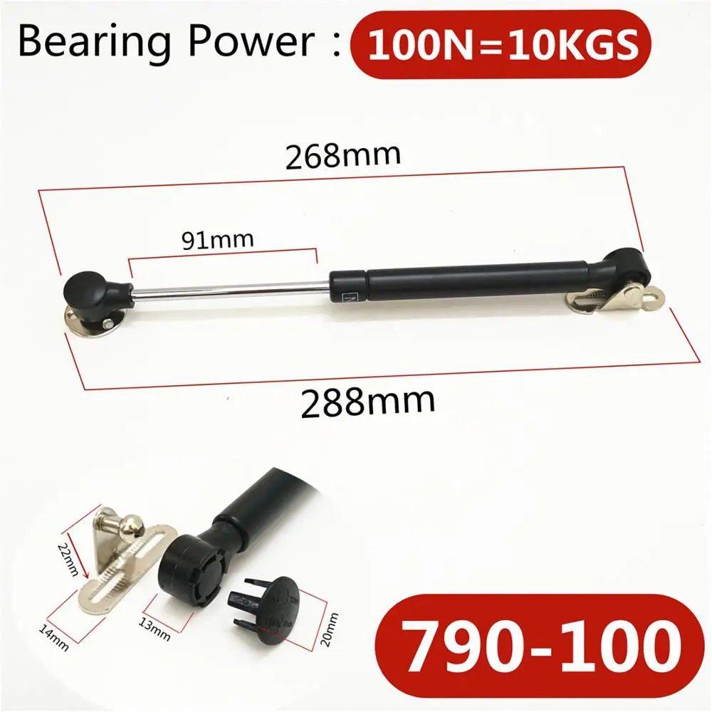 2pcslot 80n100n furniture hinge kitchen cabinet door lift pneumatic support hydraulic gas spring stay hold pneumatic hardware free global shipping