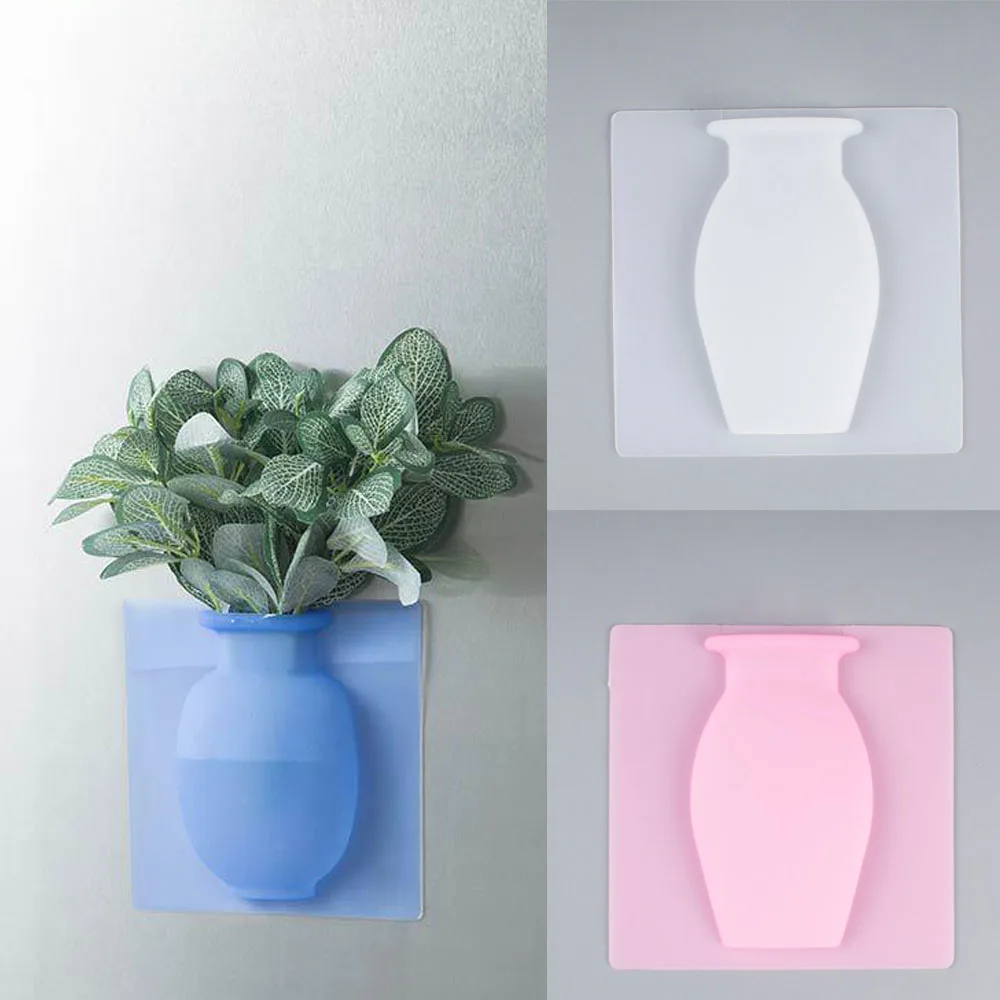 Волшебная силиконовая ваза наклейка на Бутылку Ваза стена цветочные горшки