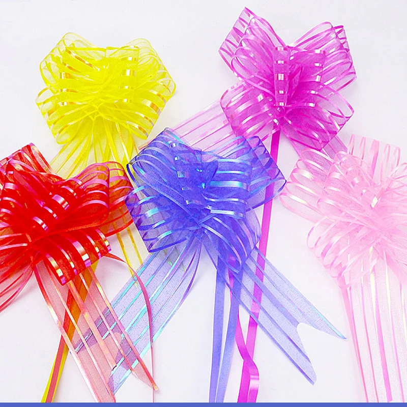 50 шт. банты из органзы 5 х75 см|bows for gifts|organza ribbon bowsribbon |