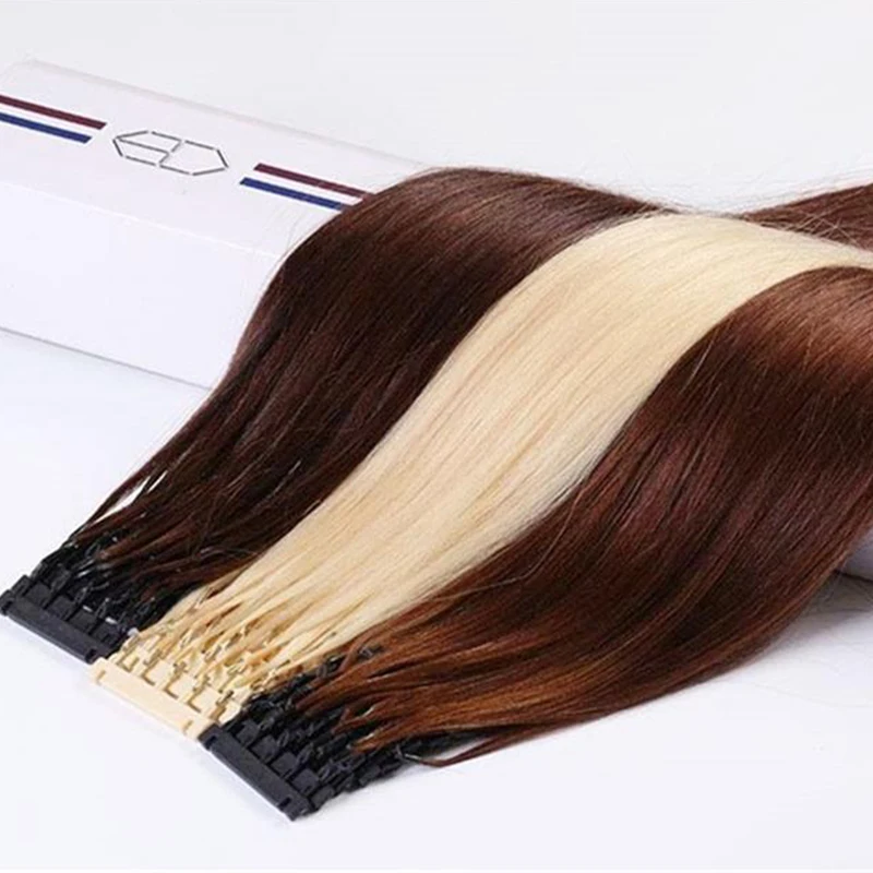 

Hot Selling 2nd Generation 6D Virgin Hair Extensions 5 links Russian 6d Human Hair Extensions Dropship