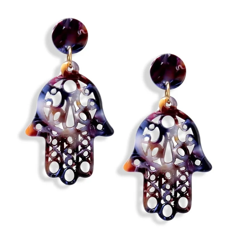 

New Trendy Acetate Sheet Dangle Earrings for Women 2021