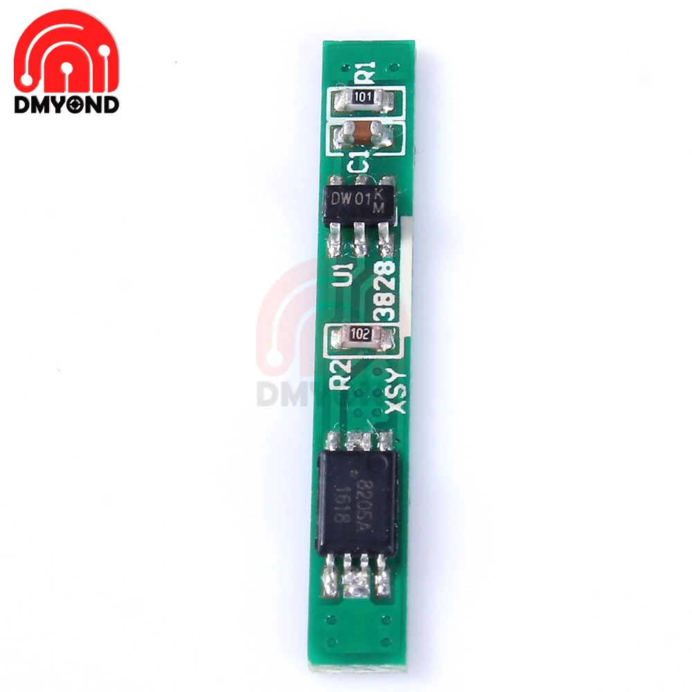 Плата защиты литиевых батарей 1S 3 7 V 2.5A плата 18650 PCB от перезарядки Bms мотора Липо