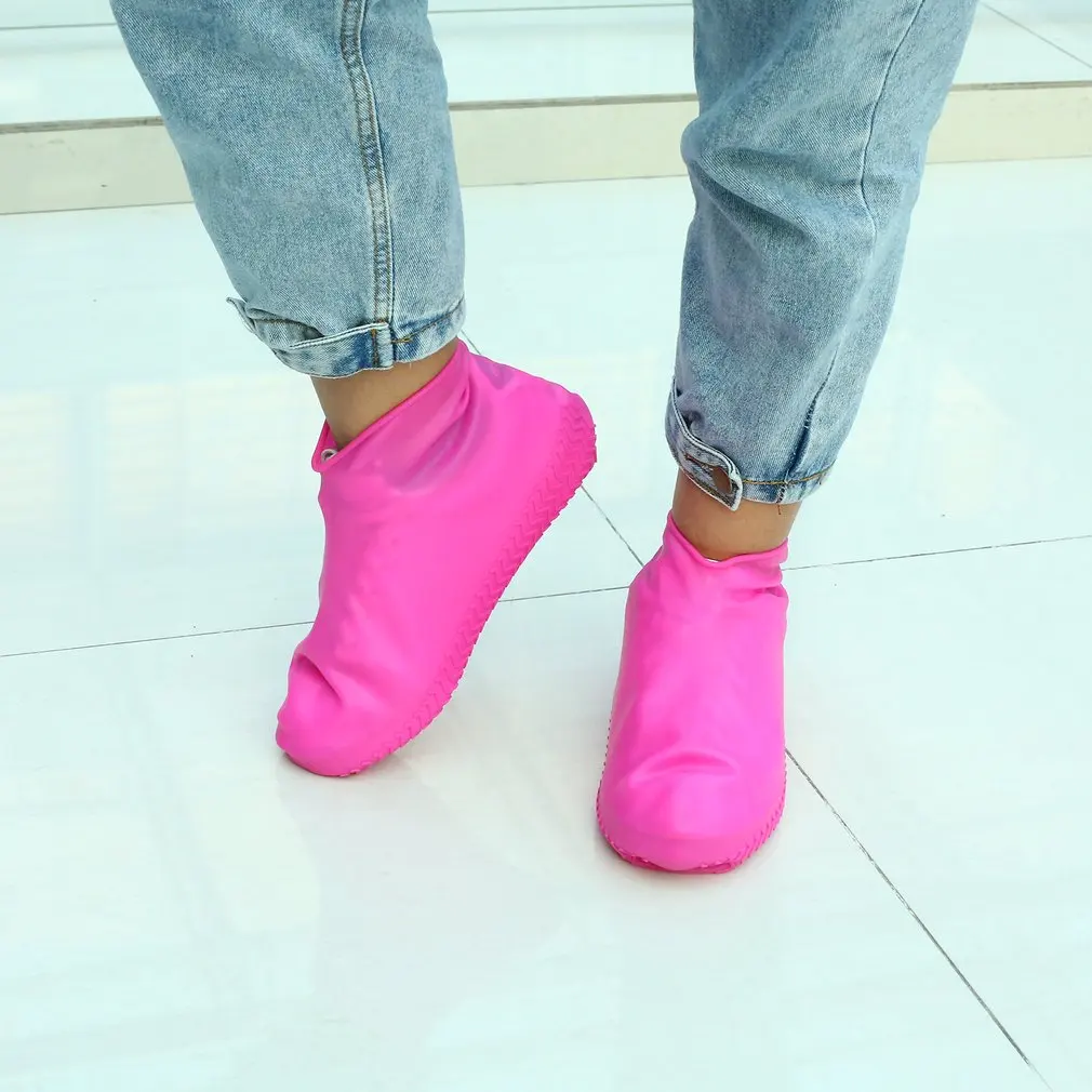 1 пара многоразовых латексных водонепроницаемых чехлов для обуви