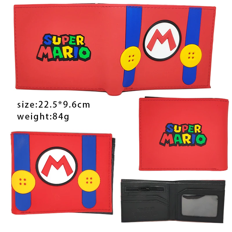 Лидер продаж кошелек в виде Супер Марио кошельки героев мультфильмов красный для