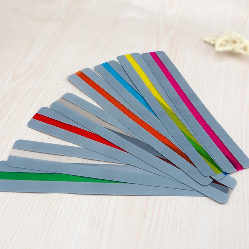 

16Pcs Creative Transparent PVC Bookmarks Simple and Morden Bookmarks Bookmarks Size Large