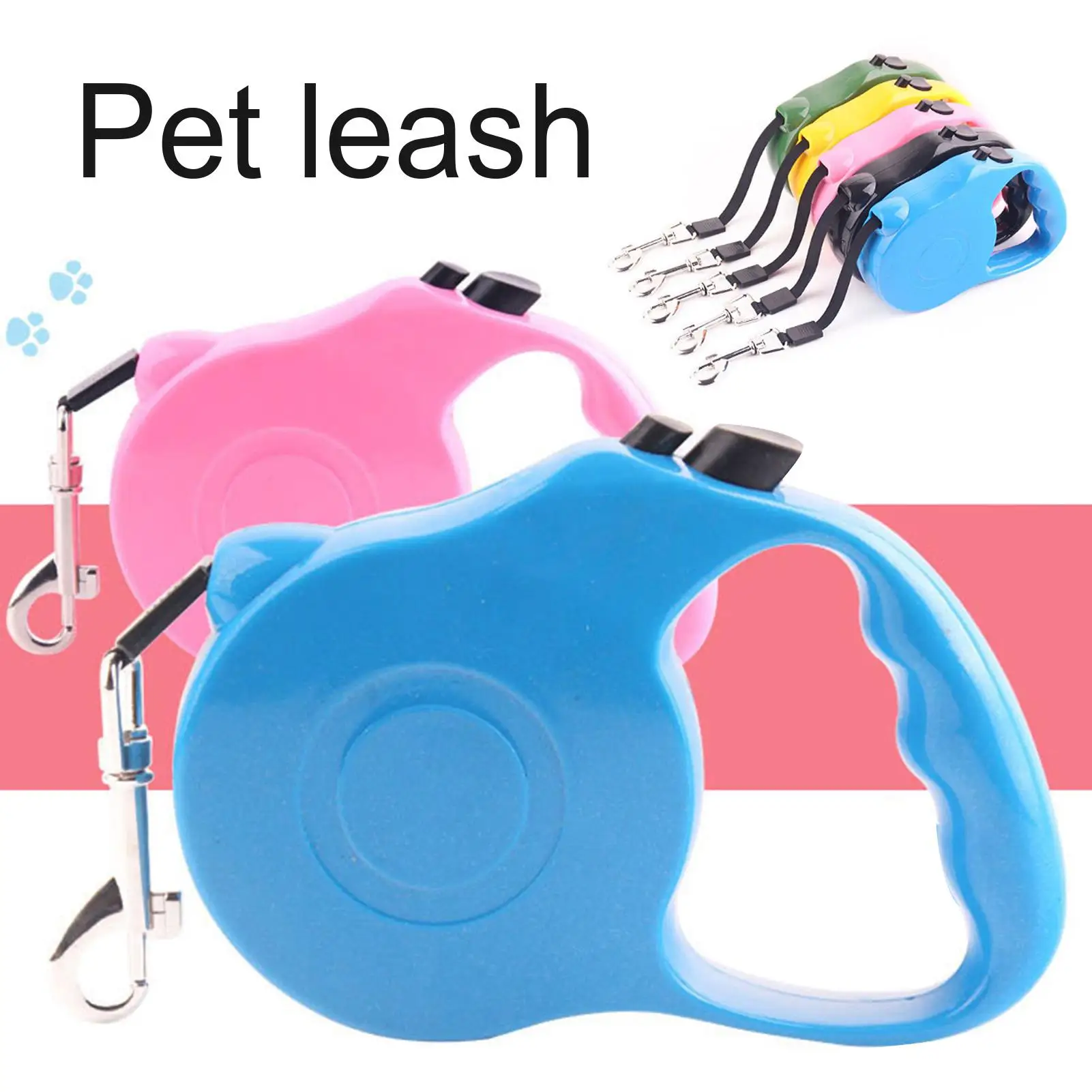 

Автоматический поводок для собак, 6 цветов, 3 м/4 м, поводок для щенков, трактор, портативная телескопическая лента, товары для домашних питомц...