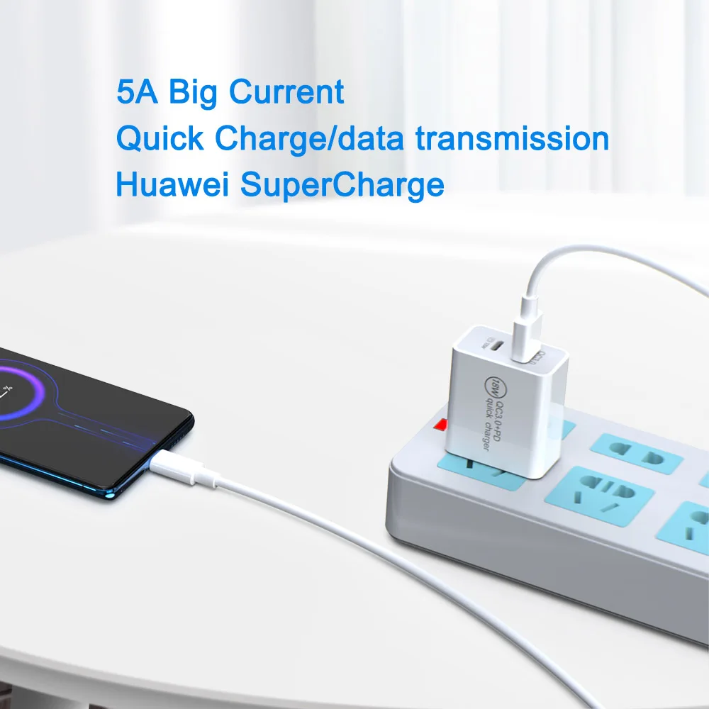 USB Type C кабель для мобильный телефон 5A Быстрая Зарядка Тип Samsung S10 S9 S8 Huawei P30 провод