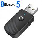 USB 3,5 мм Jack стерео Музыка адаптер Bluetooth 5,0 приемник передатчик Беспроводной аудио адаптер для портативных ПК компьютер