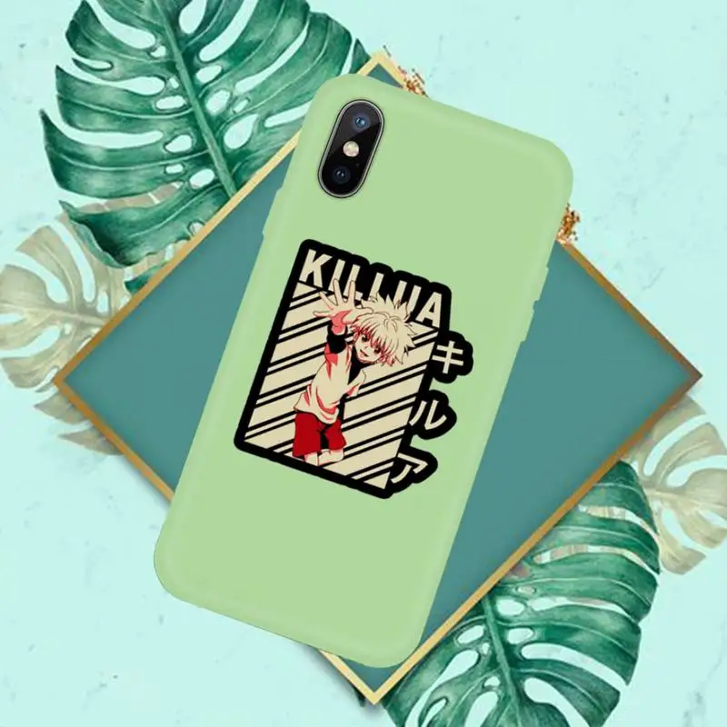 

hunter x hunter Phone Case Candy Color for iPhone 11 12 mini pro XS MAX 8 7 6 6S Plus X SE 2020 XR