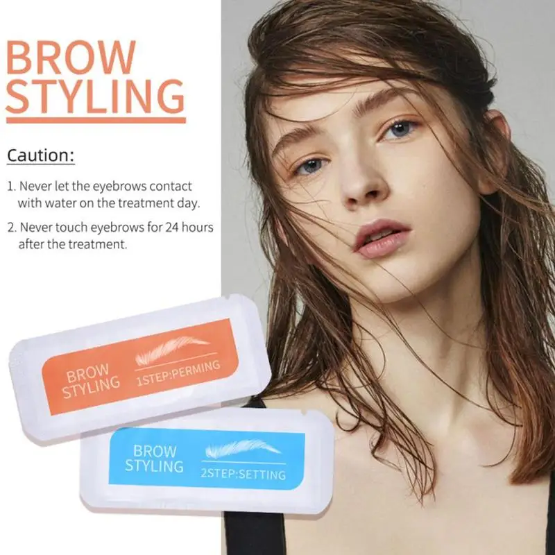 

Disposable Smooth Eyebrow Perm Laminating Eye Lashes Enhancer Beauty Salon Kit Fast Styling Makeup Fixative