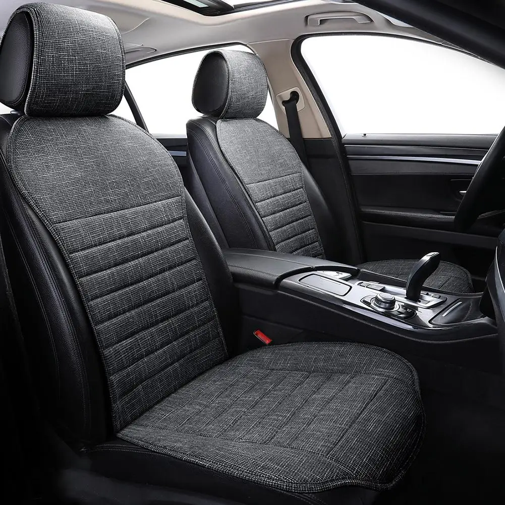 Чехол для переднего сиденья автомобиля Универсальный нескользящий льняной