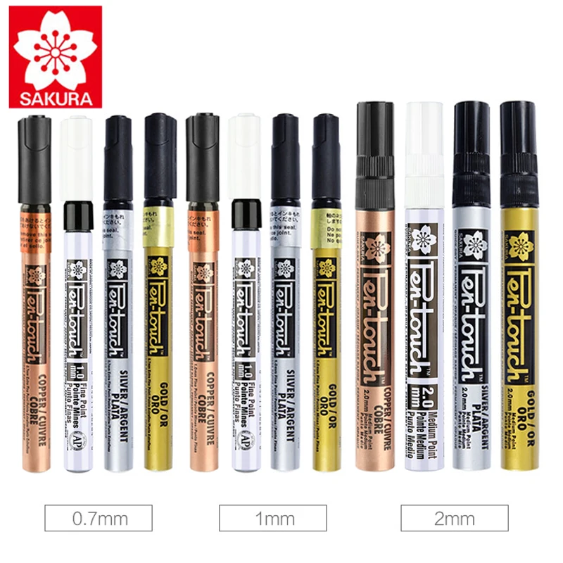 

Japan SAKURA paint pen XPSK gold, silver and cupronickel color car decoration marker pen waterproof gold plated not fade