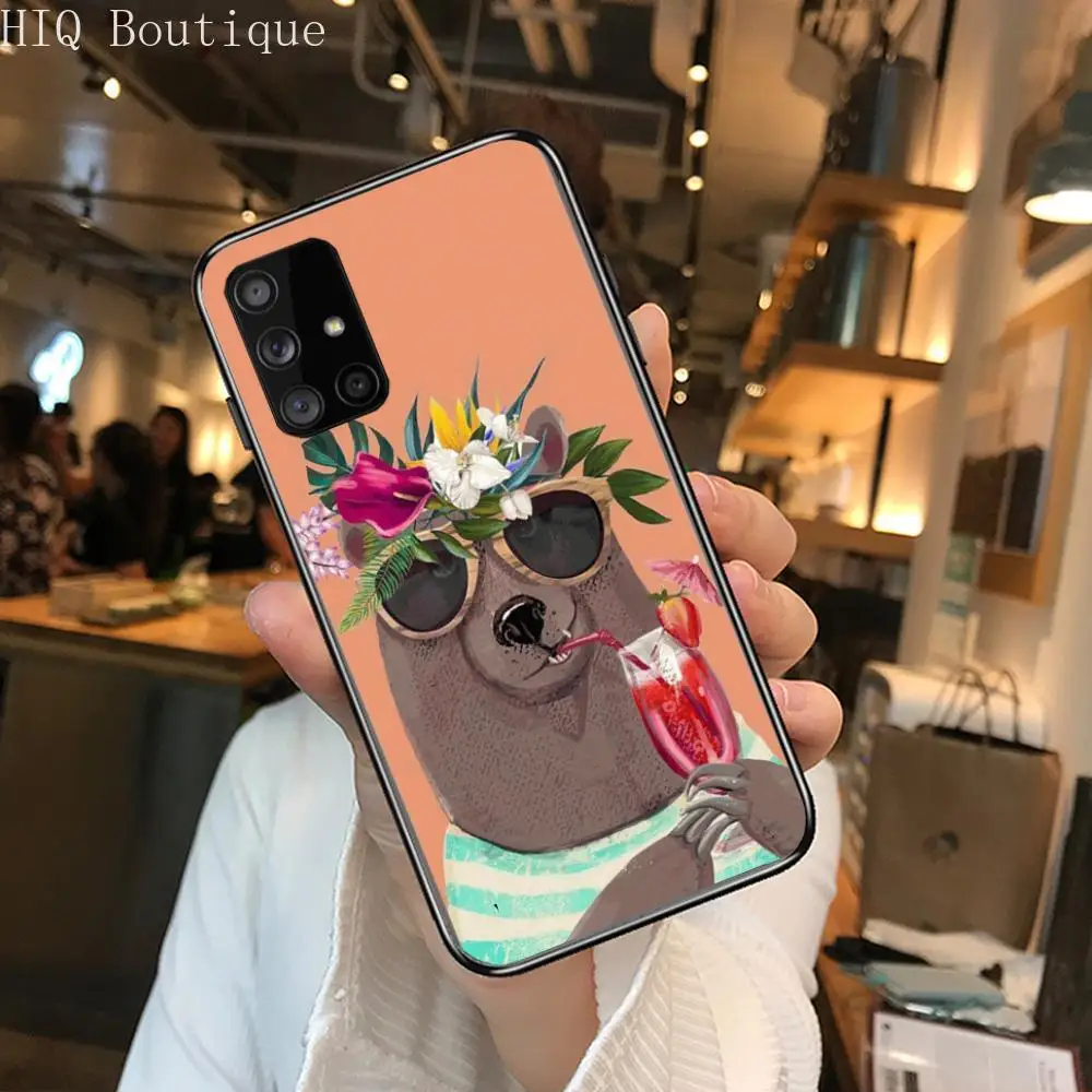 

Strange Abstract Phone Case Hull For Samsung Galaxy A 90 50 51 20 71 70 40 30 10 80 E 5G S Black Shell Art Cell Cover