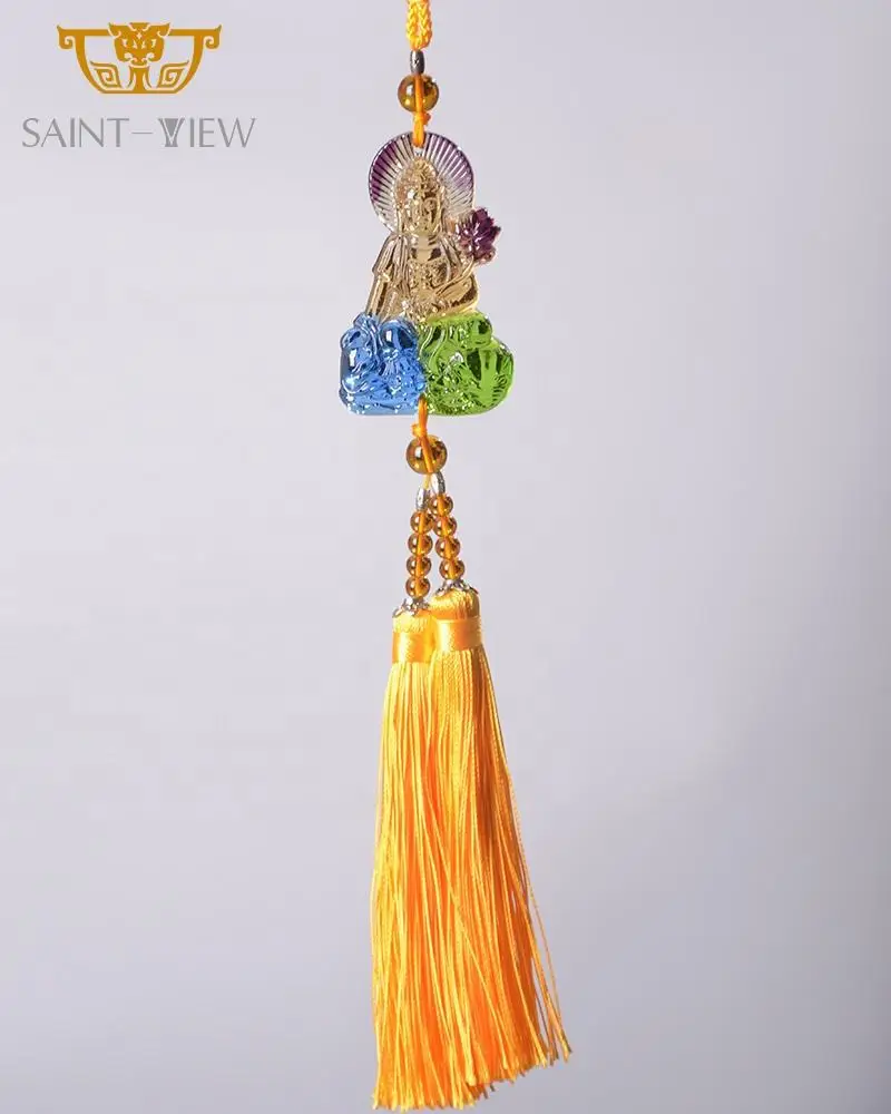 

Colored Glaze Mahasthamaprapta Kwan Yin Personalized Car Hanging Ornament