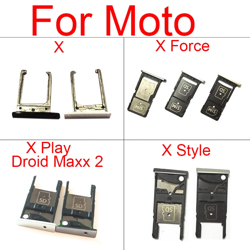 

Sim Card Tray Holder For Motorola Moto X XT1053 XT1055 X Force XT1580 X Play XT1561 Droid Maxx 2 XT1565 X Style XT1572 XT1570