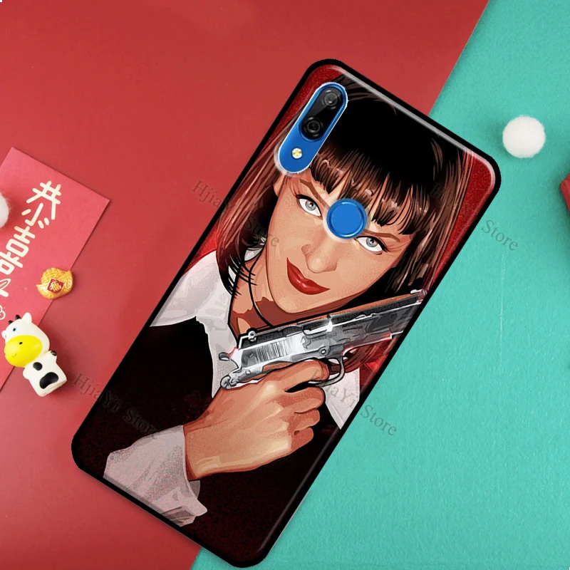 Mia Pulp Fiction Case For Huawei P20 P30 P40 Lite Pro P Smart 2019 2021 Nova 5T Cover Honor 50 8X 9X 10i |