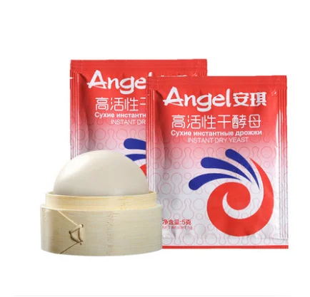 

Angel Low Sugar Instant High Activity Dry Yeast Powder Bun Bread Baking Powder 5g/ Pack