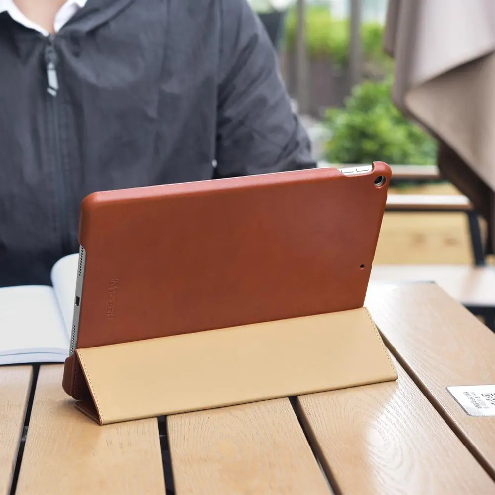 Icarer для Apple iPad Air 10 5 дюйма (2019) винтажный Чехол-книжка из натуральной кожи защитный