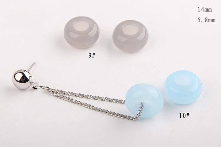 Макропористые бусины из смолы ручная работа сделай сам веревка ожерелье серьги