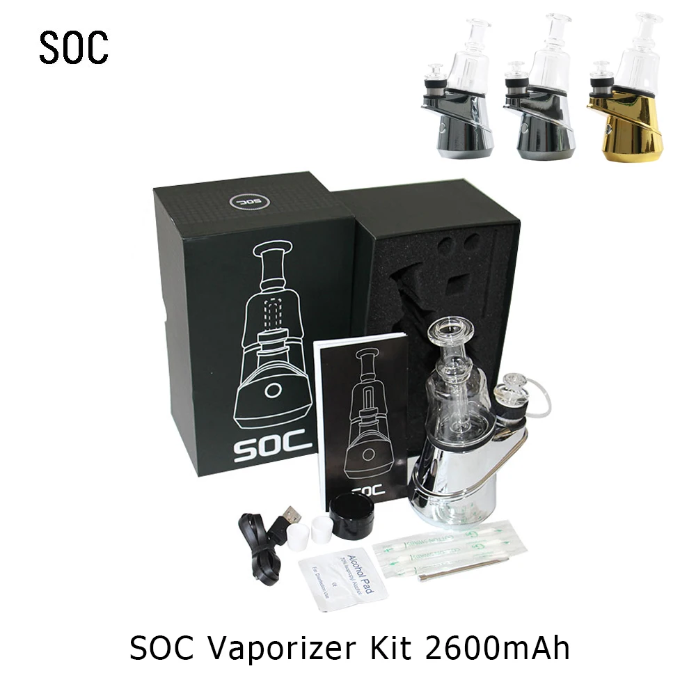 SOC испаритель комплект 2600mAh Встроенный аккумулятор и настройки температуры Dab Rig
