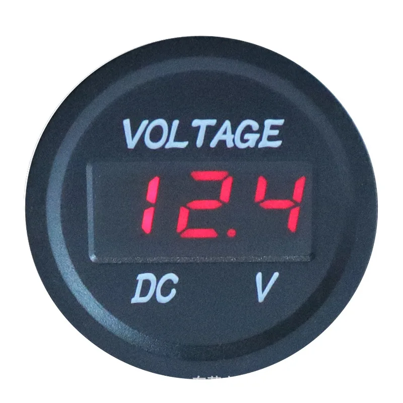 Вольтметр водонепроницаемый для автомобиля лодки мотоцикла Светодиодная панель