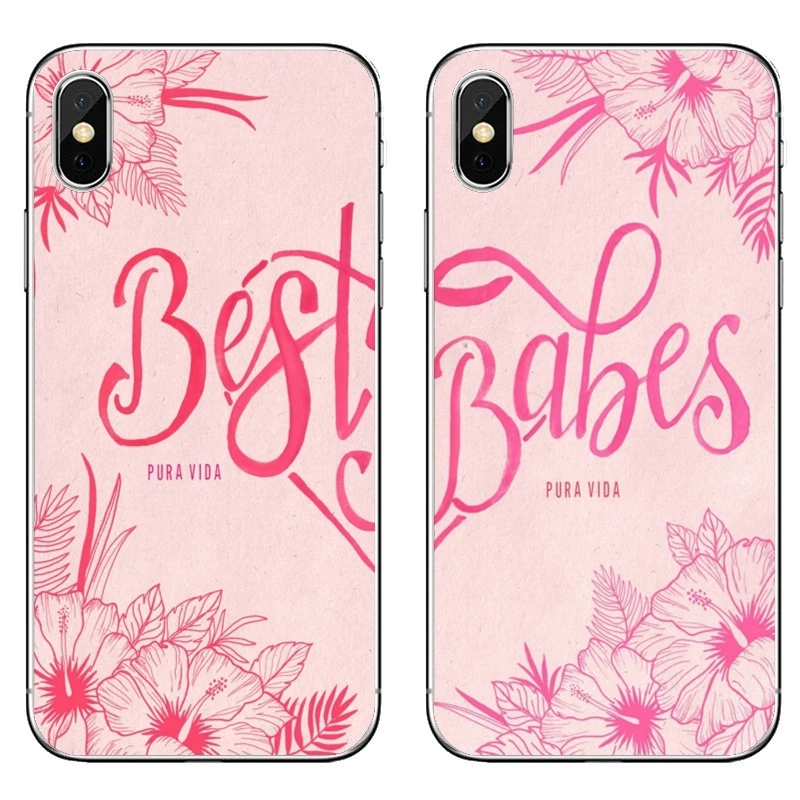 Мягкий силиконовый чехол для телефона iPhone 8 7 6 6S Plus 11 Pro XS Max XR X 5 5S SE 4S 4 iPod Touch Best Friends
