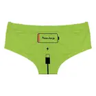 Оригинальное хлопковое женское нижнее белье с принтом зарядного кабеля, сексуальные трусики с заниженной талией, персиковые дышащие Бесшовные женские трусики