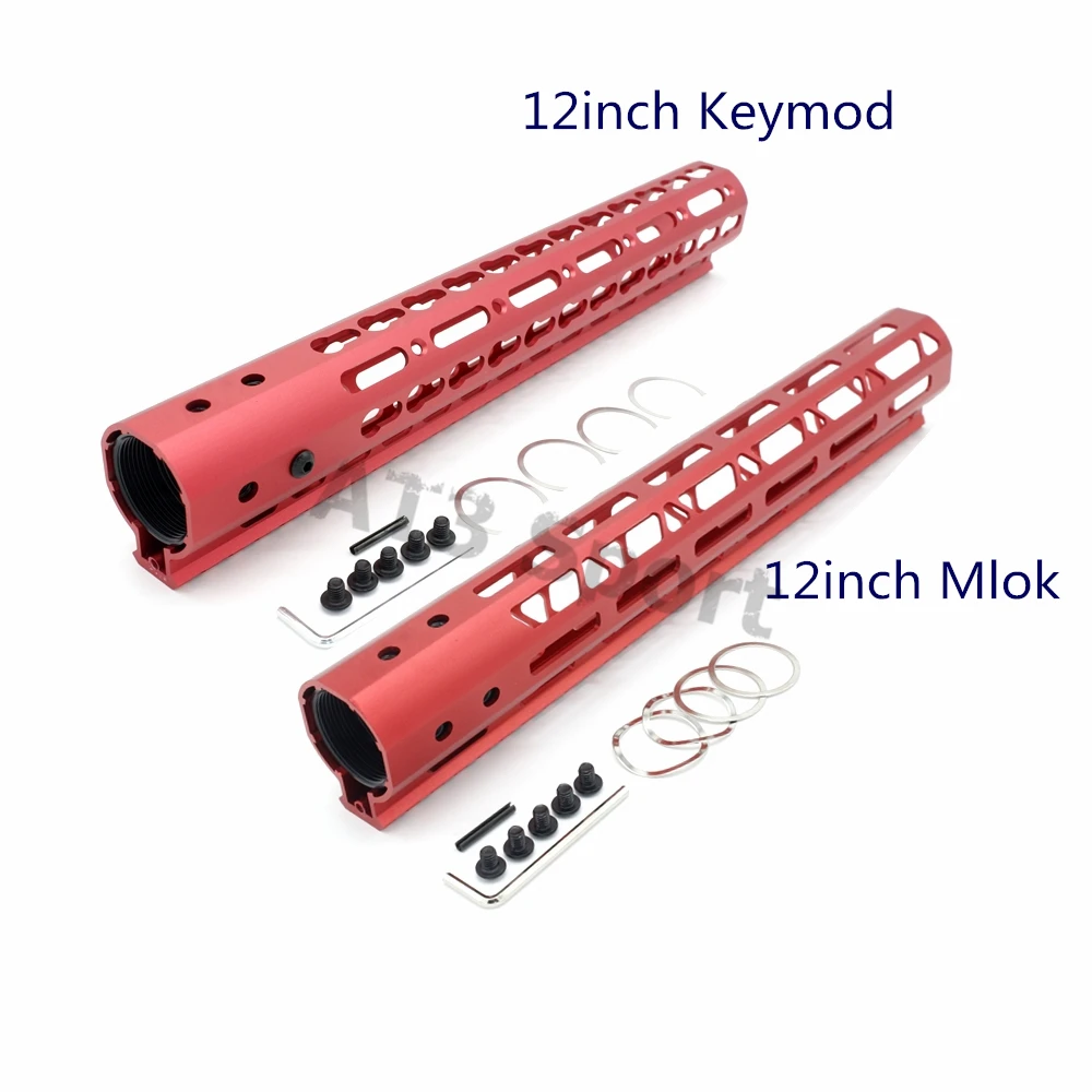 12-дюймовый Сверхлегкий Keymod/M-lok стиль поручень Пикатинни Бесплатная поплавковая
