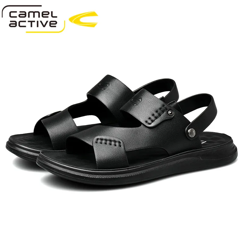 Мужские сандалии Camel Active из натуральной кожи летняя обувь Пляжная повседневная