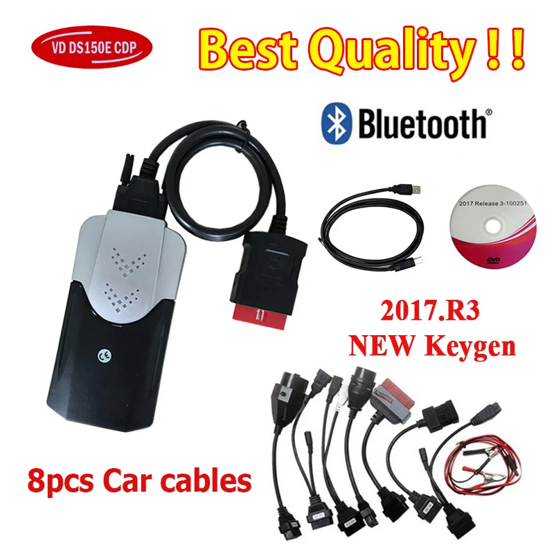 2017.R3 с генератором ключей на компакт-диске для нового Vci Vd Ds150e Cdp Pro Plus Bluetooth OBDII