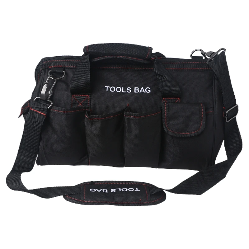 

Органайзер для инструментов, вместительная сумка для инструментов, 4 кармана, полиэстер, черный