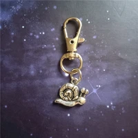 snail keychain snail jewelry antique silver color charm keychain insect key ring gift for daughter creative keychain