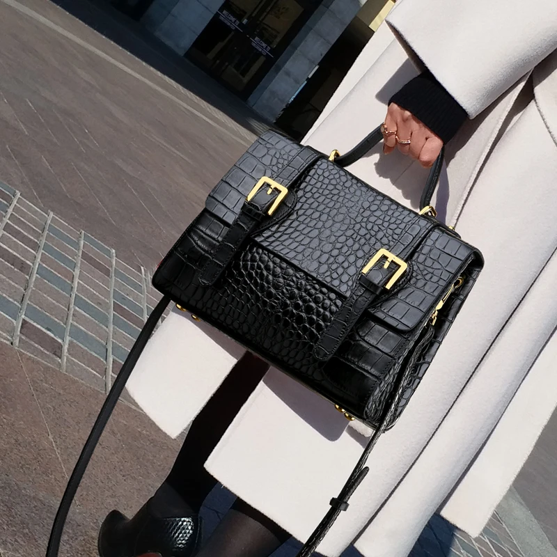 

100% Genuine Leather Bags 2021 New Ladies Fashion Retro Portable Messenger Texture Shoulder Bag Luxury Brand Handbags Purses Gg