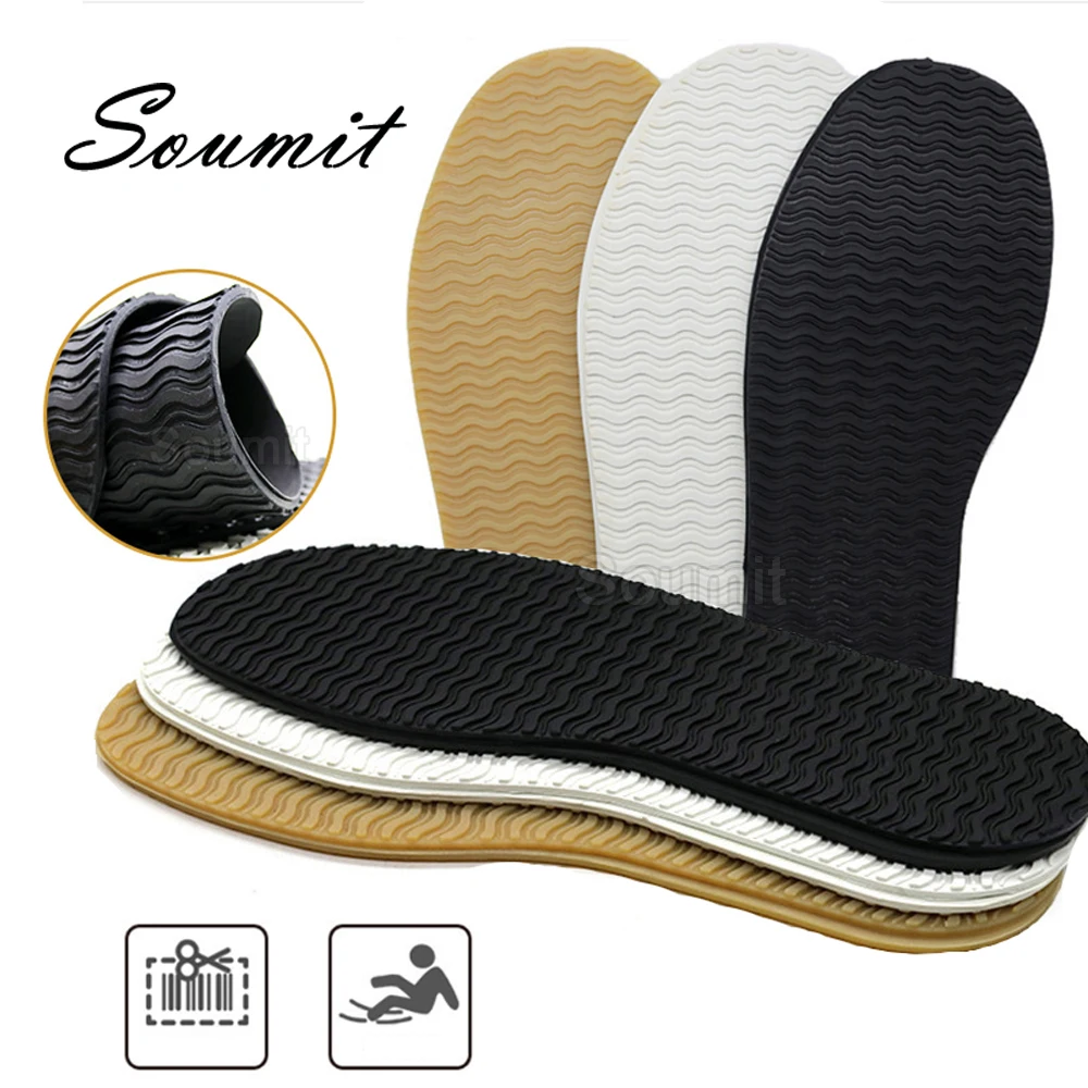 Rubber Full Soles for Shoes Outsoles Insoles Anti Slip Ground Grip Sole Protector Sneaker Repair Worker Shoe Self Adhesive Pads