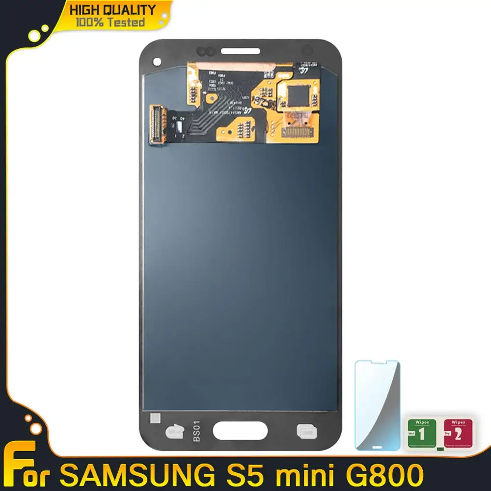 ЖК дисплей Super AMOLED для Samsung Galaxy S5 Mini G800A G800F G800H с сенсорным дигитайзером в сборе