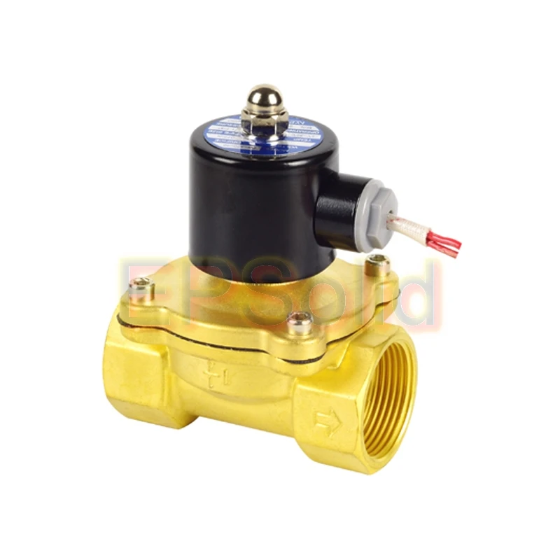 Бесплатная доставка 1-1/4 &quotлатунный Электрический электромагнитный клапан DC12V