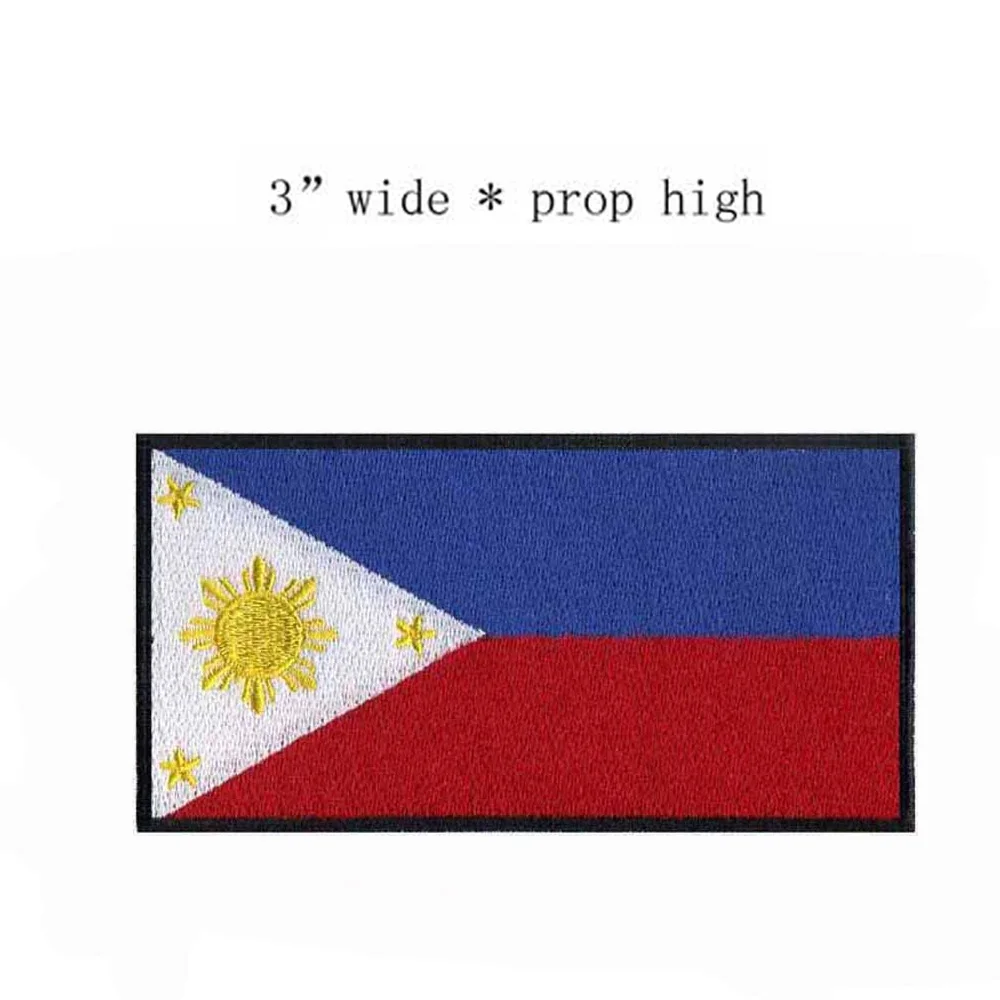 Philippines Embroidery Flag Of 3