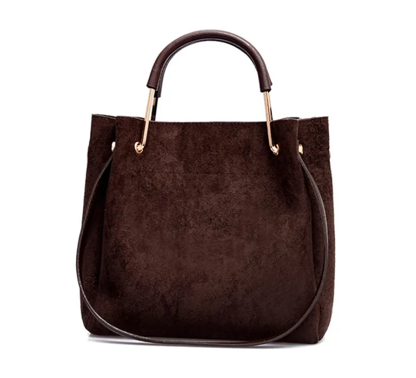 coffee women bag JCPAL, винтажная женская сумка на плечо, Женская Роскошная замшевая кожаная сумка-мессенджер, женская сумка через плечо, женские ручные сумки для женщин - Цвет: coffee women bag