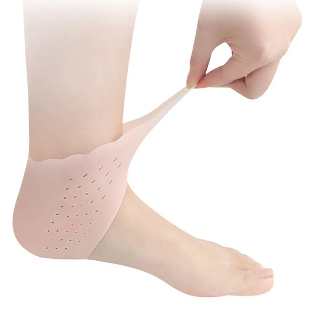 Силиконовый чехол для пятки с тонким кружевом носки треснувшей кожей