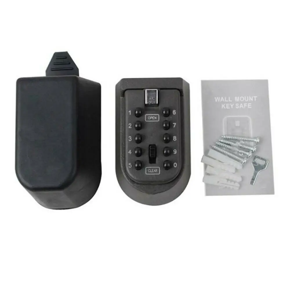 

Outdoor Wall Mount Spare Key Safe Box Lock Holder Water Weatherproof