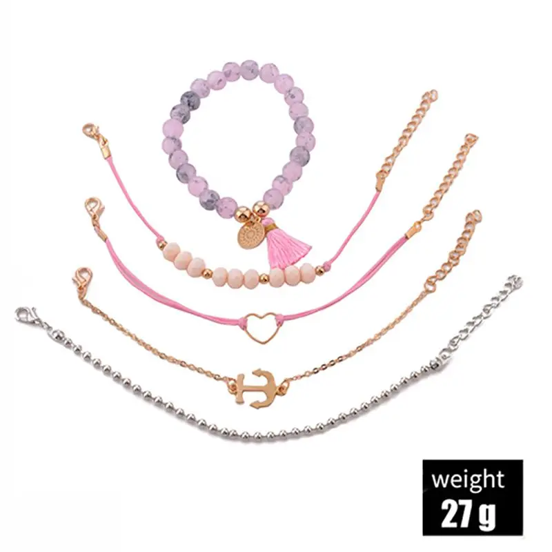 Бусины ручной работы в виде сердечного ритма 26 стилей|Браслеты| |