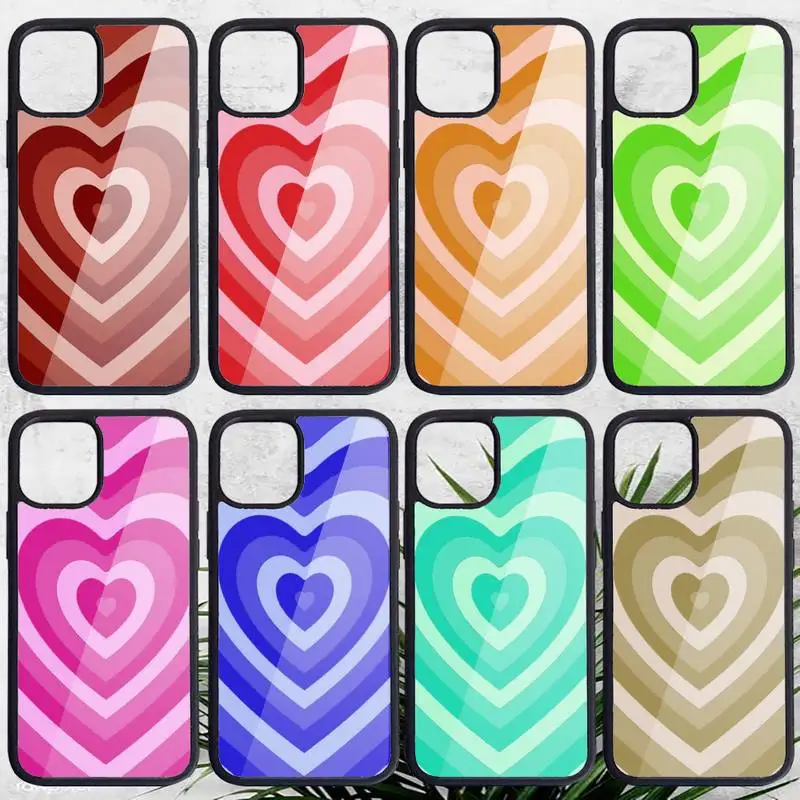

Latte Love Coffee Heart Phone Case PC for iPhone 11 12 pro XS MAX 8 7 6 6S Plus X 5S SE 2020 XR