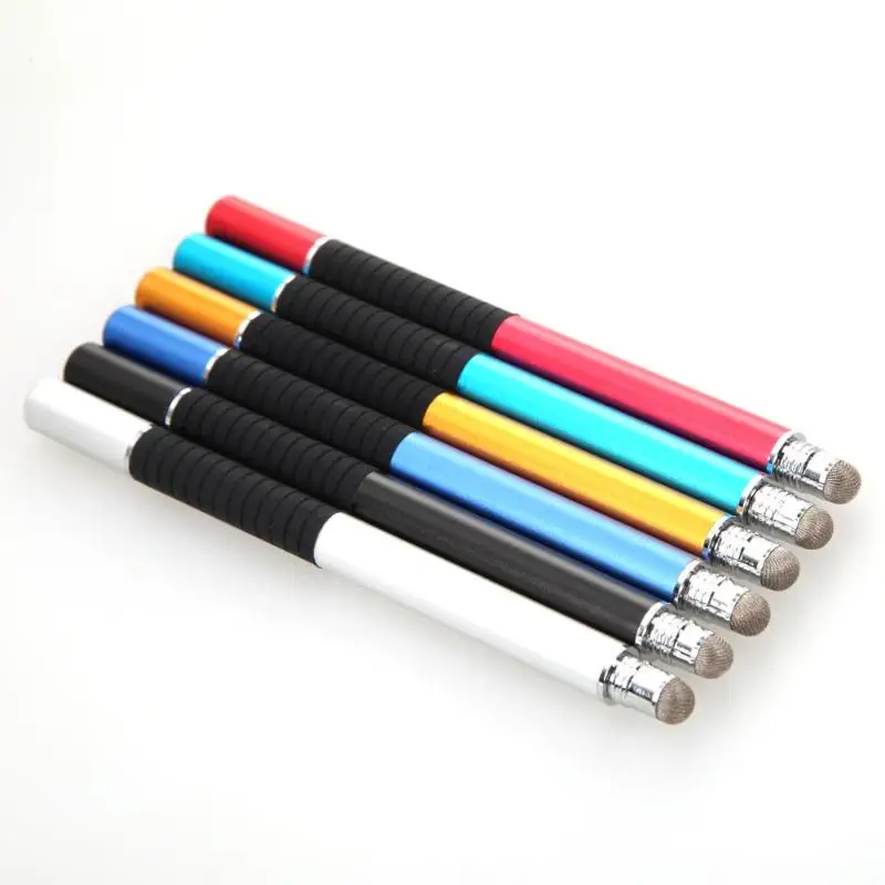 2 в 1 тонкая круглая ручка с тонким наконечником для сенсорного экрана стилус всех