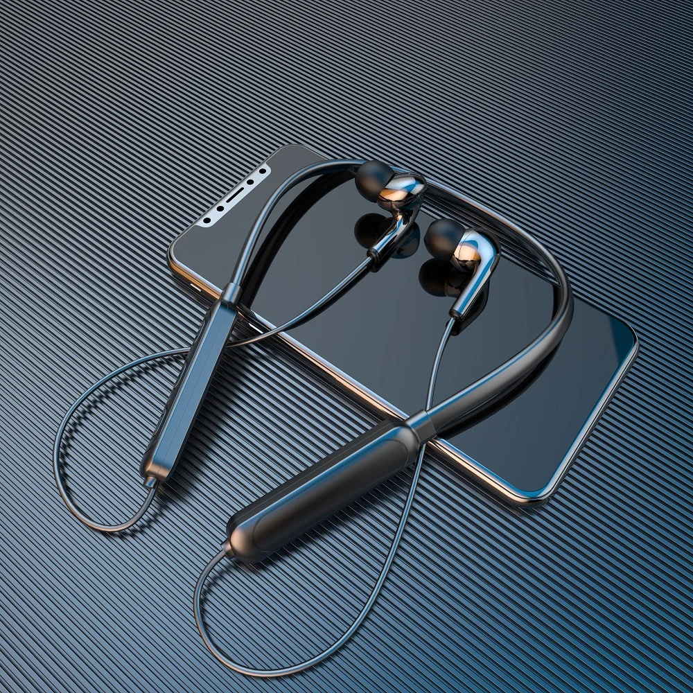 Bluetooth гарнитура шеи Тип 5 1 Беспроводной для наушники игровые спортивные стерео с