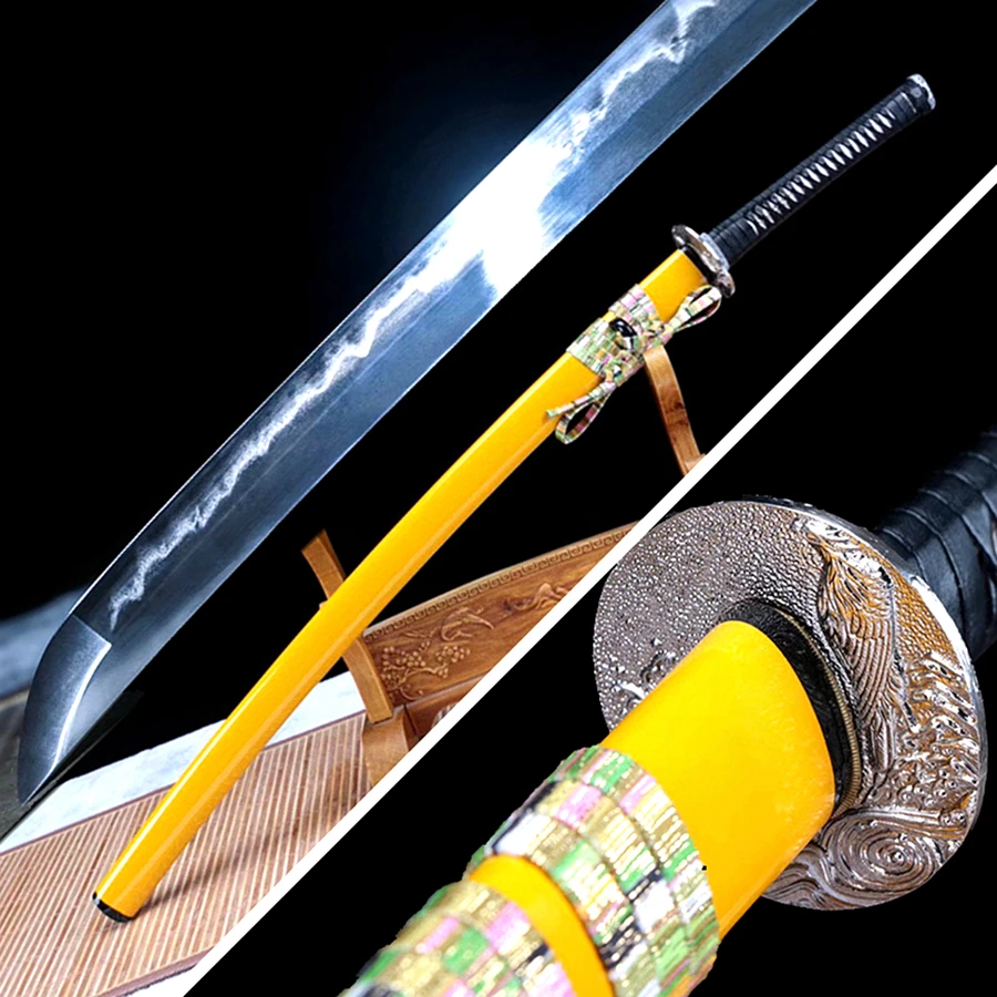 Очень острый японский ручной работы дао самурайский меч катана Полный Тан T10Steel