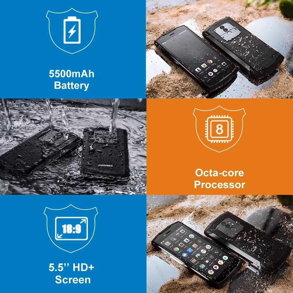 Смартфон DOOGEE S55 4+64 Гб IP68|Смартфоны| |
