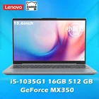 Ноутбук Lenovo Xiaoxin 15,6, 16 ГБ ОЗУ, 512 ГБ SSD ROM, ультрабук с четырехъядерным процессором intel Core, Windows 10, для студентов и офиса