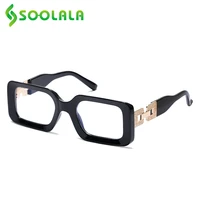 soolala full frame square blue light blocking reading glasses women ladies farsighted magnifying presbyopic glasses eyewear new